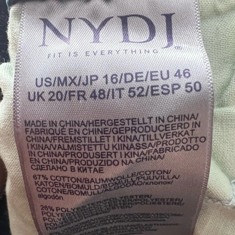 NYDJ Blue Ankle Cropped Jeans - Picture 4 of 5